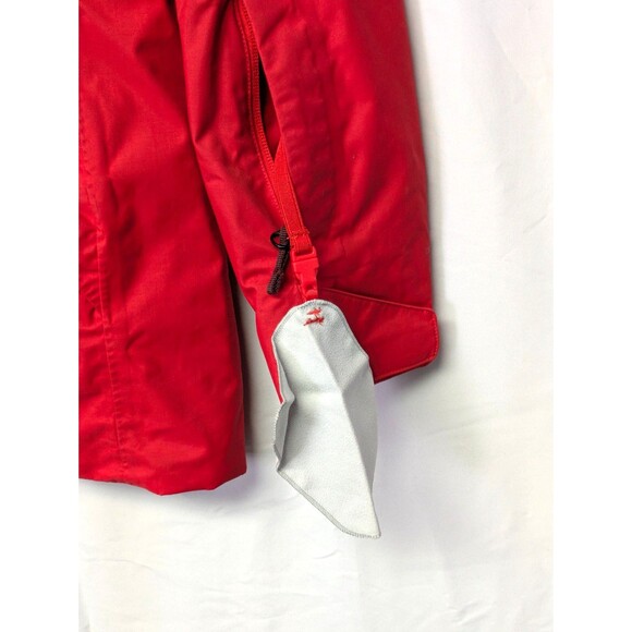 The North Face Womens Ski Jacket Red Insulated Full Zip Hooded Parka Size S - Picture 6 of 16